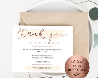 thank you card inserts