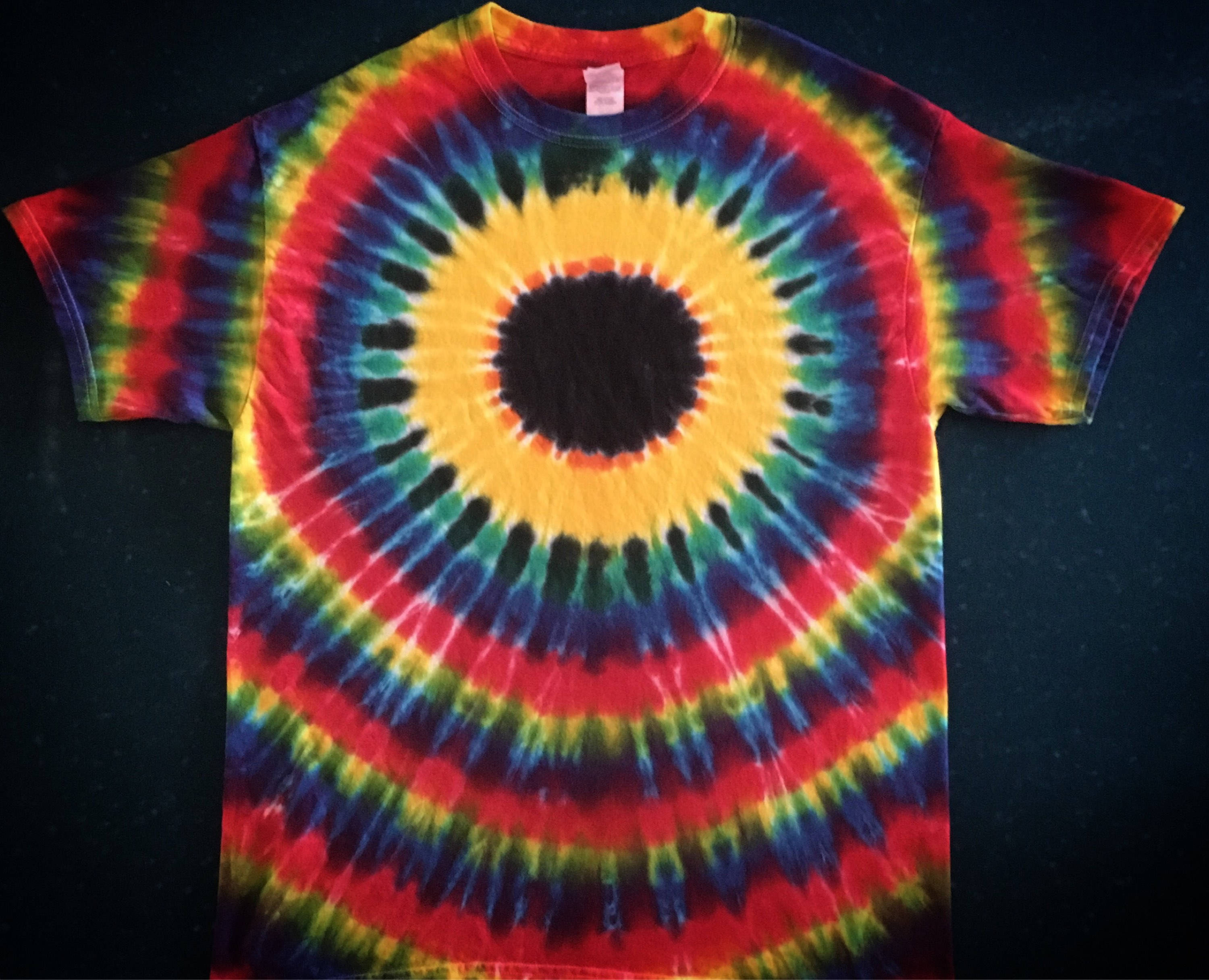 how to make a tie dye sunflower shirt