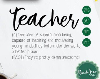 Download Teacher definition | Etsy