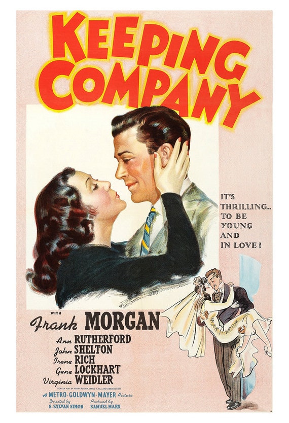 Keeping Company Home Theater Decor Classic Movie Romance
