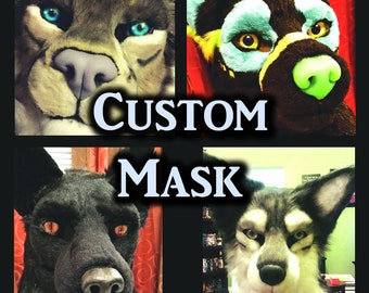 Custom Fursuit Mask. Payment Plans Available! Bring Your Fursona to Life! Moving Jaw.