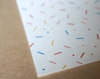 Postcard» happy birthday «/ / confetti»