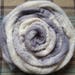 Dove - Hand dyed Bluefaced Leicester BFL top fibre for handspinning or felting in greys and creams