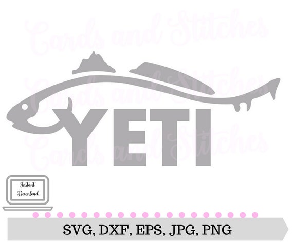 Download Yeti Fish SVG Digital Cutting File Yeti Cup SVG Instant