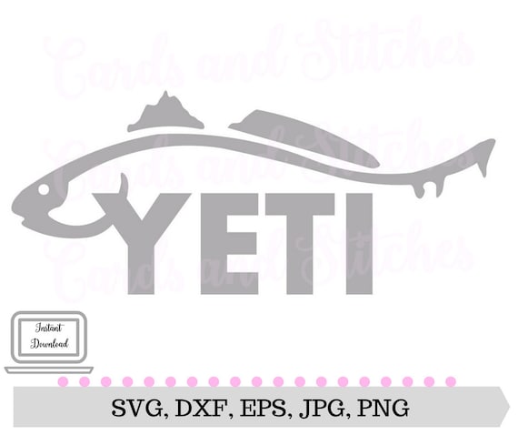 Download Yeti Fish SVG Digital Cutting File Yeti Cup SVG Instant