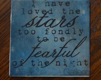 Trivet, Tile Trivet, Galileo, Quote