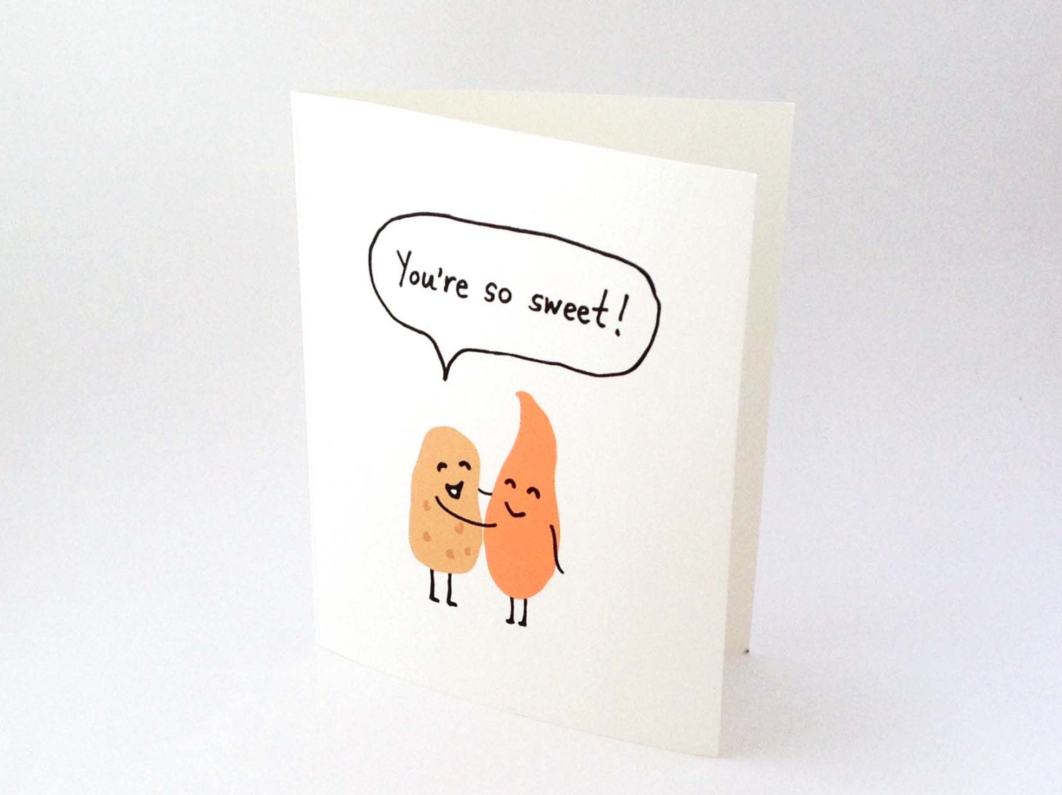 Cute Love Card // Anniversary Card // Thank You Card // Potato