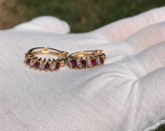Gold Vermeil Sterling Silver Earrings