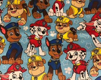 Nick Jr. Paw Patrol Fabric featuring Marshall & many more characters, rescue fabric, cartoon fabric, preschool fabric