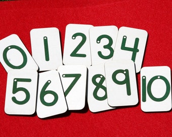 Mini Sandpaper Numbers on FIBERBOARD WOOD