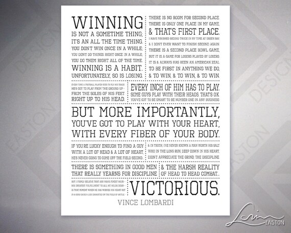 What it takes to be number one Vince Lombardi Full quote