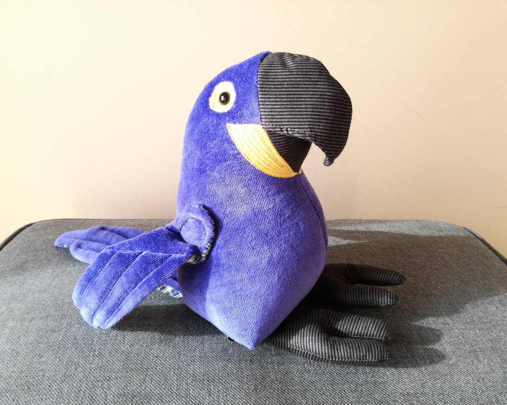 parrot soft toy