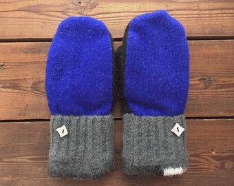 Felted Wool Mittens, Recycled from Sweaters, size Medium