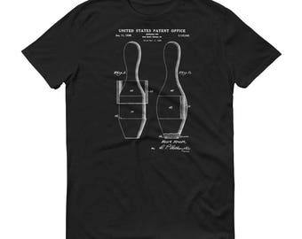 Bowling Pin Patent T-Shirt 1931 - Bowling Patent, Bowling Fan Gift, Bowler Gift, Vintage Bowling, Bowling T-Shirt, Bowling Pin T-Shirt