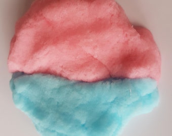 Bubblegum Fluff - Pink and Blue cloud slime, scented with Bubblegum, stretchy, clicky, cheap slime from the UK