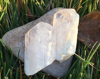 Large Terminated Light Pink Danburite - Heart Chakra Altar Stone Wire Wrapping