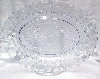 Blue Bubble Anchor Hocking Platter