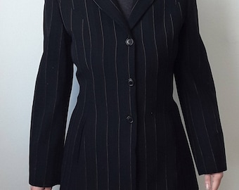 Alberto Aspesi '90 Black Wool Jacket Size S