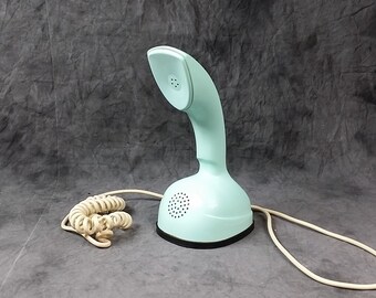 Vintage Ericofon Mint Green Receiver Telephone - Made in USA - Ericsson of Sweden - Space Age Phone