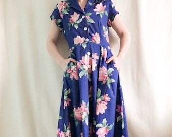 Vintage Floral Sundress // M
