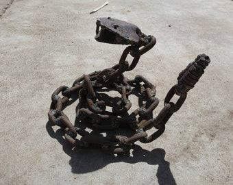 Welded chain art | Etsy