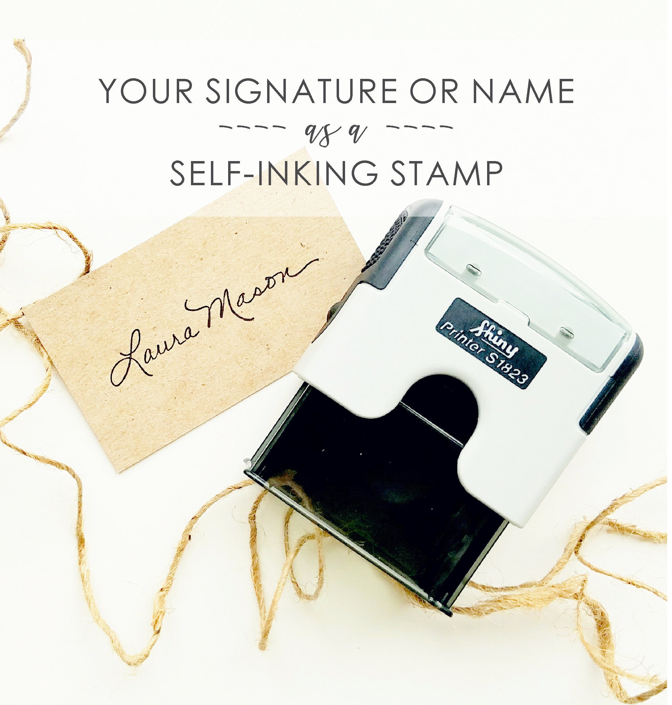 Signature Stamp Custom Signature Self Inking Stamp Name