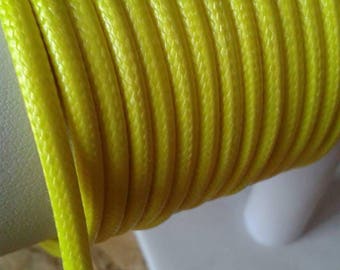 4mm yellow faux leather cord