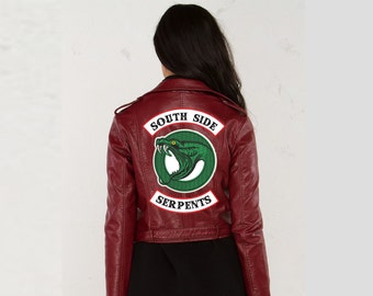 IRON ON PATCHES Riverdale Jacket diy Cheryl Blossom Toni Topaz South Side Serpants Embroidery Patch Jughead Cole Sprouse Halloween Costume