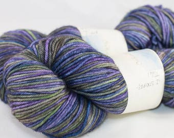Self Striping Merino DK Yarn, Tidal Colorway