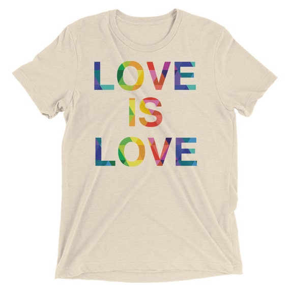 Short sleeve t-shirt Love is Love and Love Wins Special Edition! Love is Love Rainbow Pride Tshirt Gay Lesbian Tees LGBT Equality Apparel Lo
