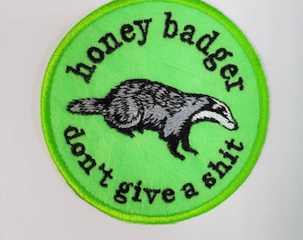 Honey Badger sew-on patch