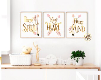Woodland Nursery | Birthday Gift | Nursery Prints | Baby Girl Nursery | Boho Decor | Bedroom Wall Art