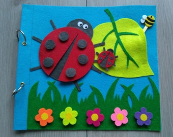 Quiet Book (Pagina/page)-Ladybird/Ladybug