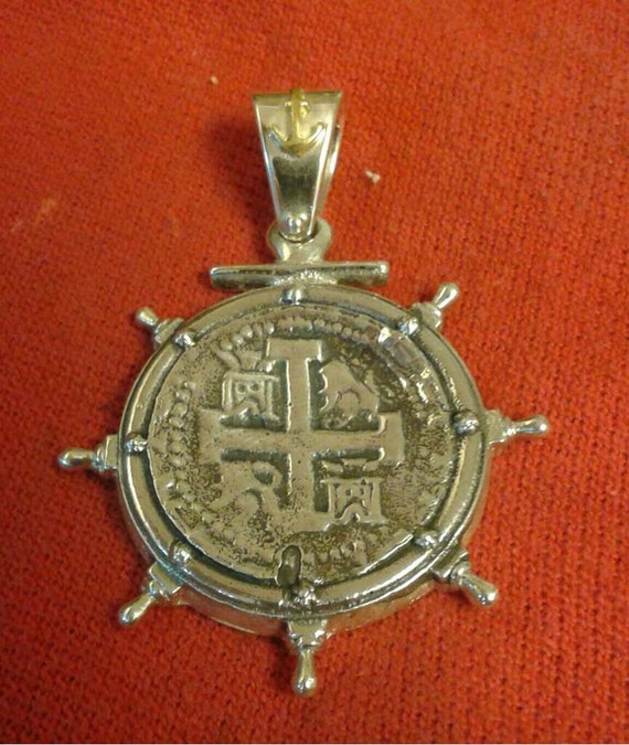 Atocha Münze Schiff Rad 10k Solid Gold