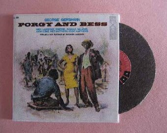 Record Album Porgy and Bess - dollhouse miniature 1:12 scale