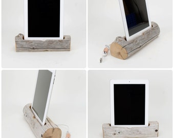 Driftwood Docking Station for a Tablet