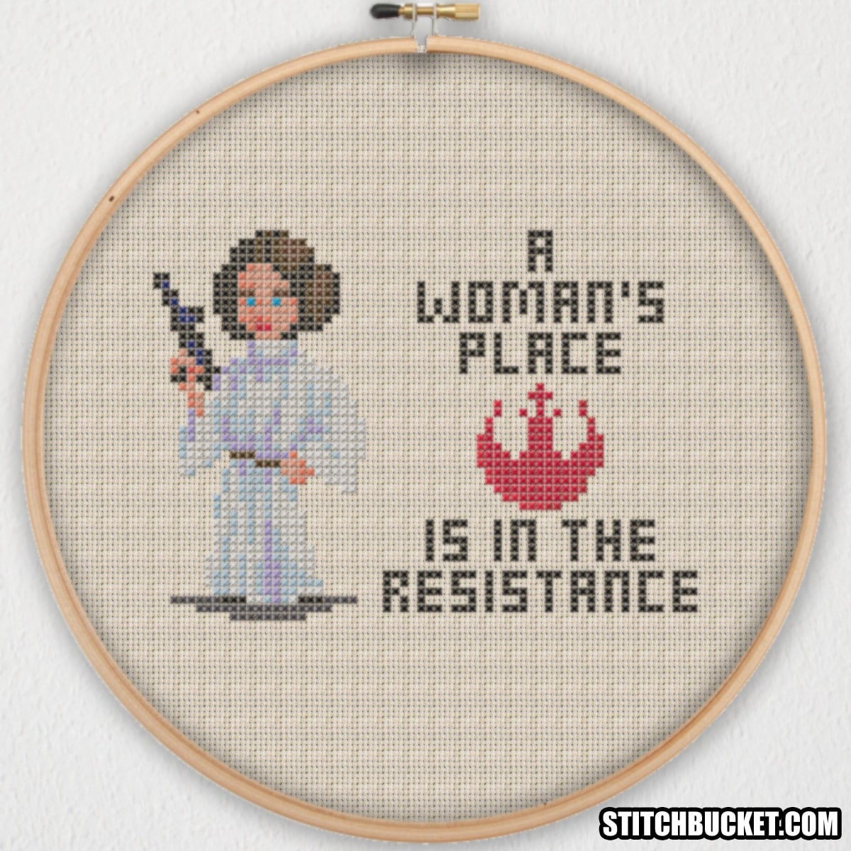 A Woman's Place Is In The Resistance Star Wars Cross