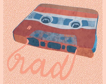 Mixed Tape Blank Greeting Card