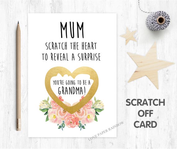 i'm pregnant, pregnancy reveal, pregnancy announcement, pregnancy scratch card, i'm pregnant scratch card, you're going to be a grandma
