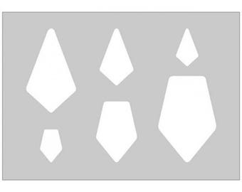Template designs polymer clay leather jewels A5 Format