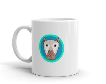 Blue Magical Curly Dog Coffee Mug