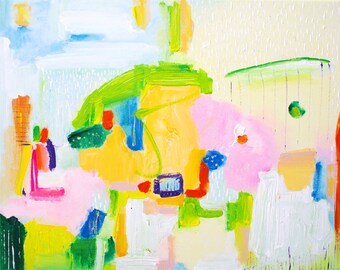Original pastel abstract art painting Pastel painting - pastel abstract art acrylic - art abstract pastel art - abstract painting