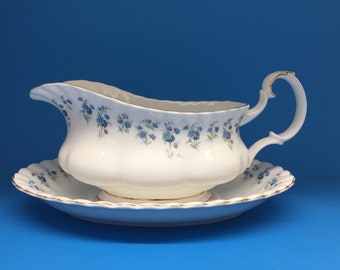 Royal Albert Memory Lane Gravy Boat and Underplate