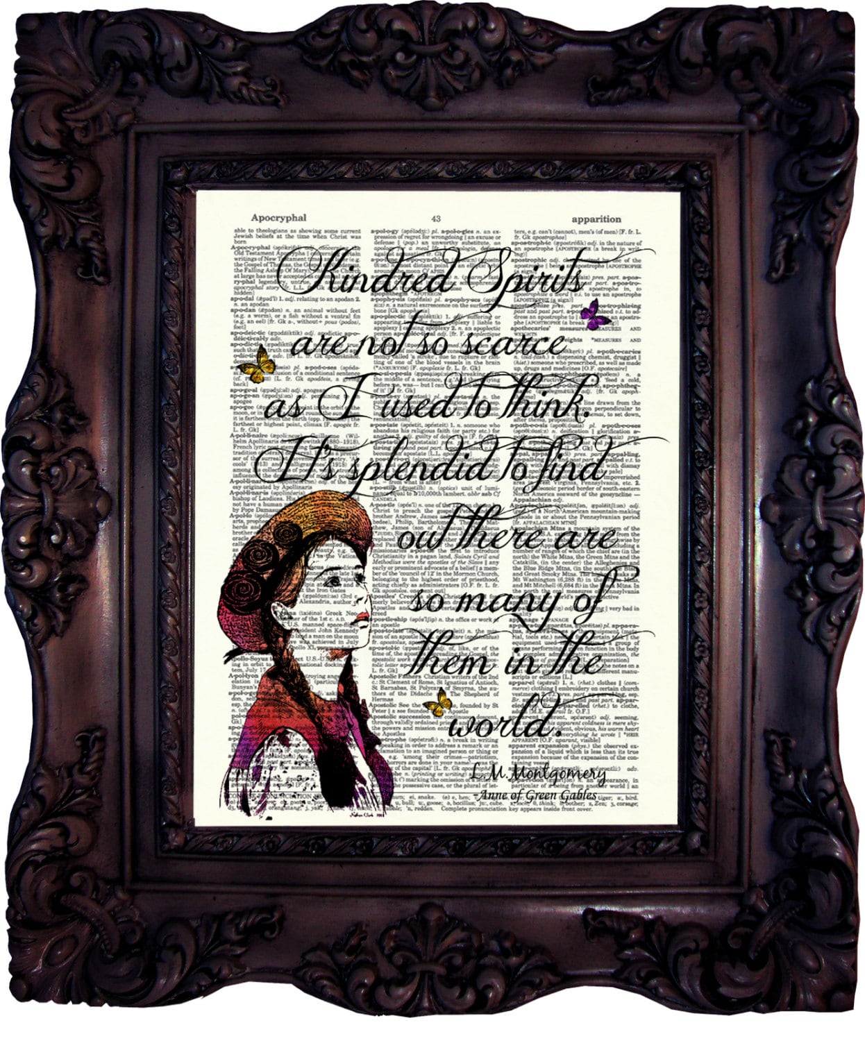 Anne of Green Gables Quote Best Friend Gift Anne Shirley Quote