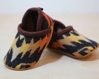 Baby Shoes Made From Pendleton® Wool - Moccasins - Baby Booties - Toddler Shoes - Wool Slippers
