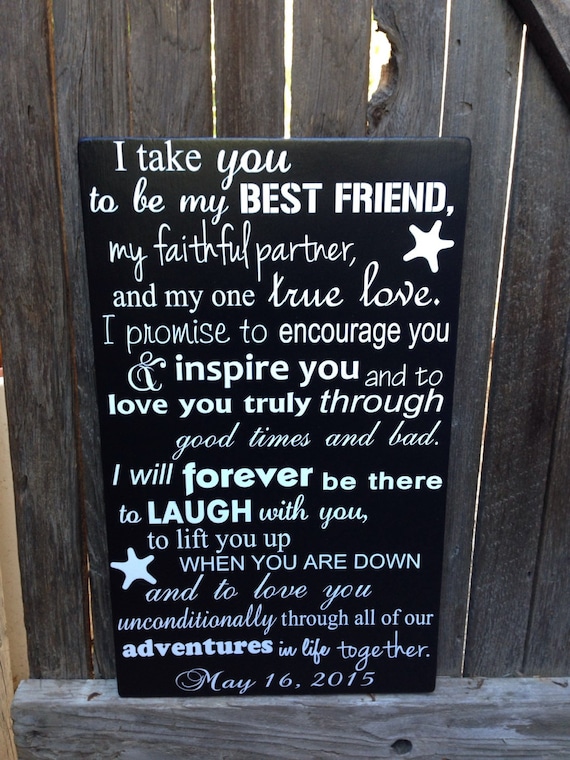 Nautical Wedding Vows Sign Nautical Wedding Decor Beach