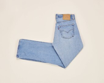 Levis 501 Jeans, Vintage Levis Jeans, Mens Levi 501s, High Waist Jeans, High Waist Levis, Straight Leg Levis, 90s Levi Jeans Size 32 / 33
