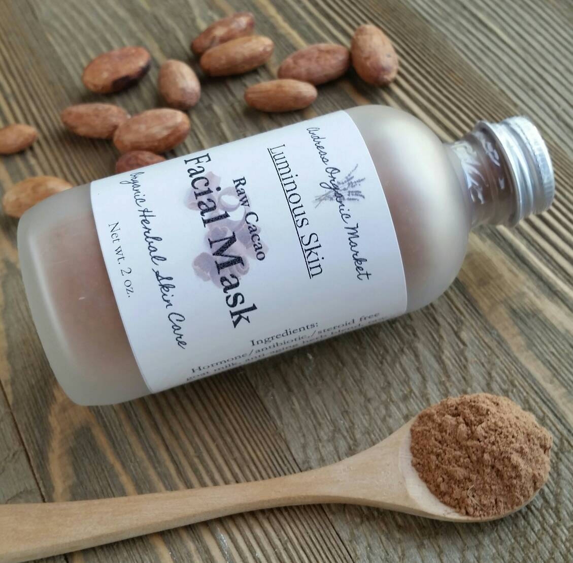 Organic Raw Cacao Facial Mask Natural Chocolate Anti Aging