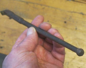 Striking Clock Tool , Lady Slipper Pry Bar , Rolling Pry Bar , Rare Tool , Hand Forged Tool