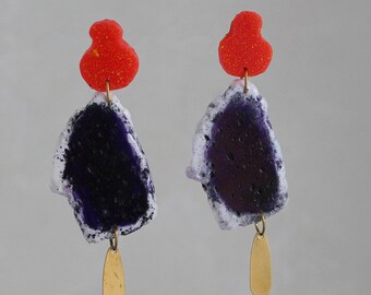 made to order// asphalt_series_ earrings/handmade in Italy